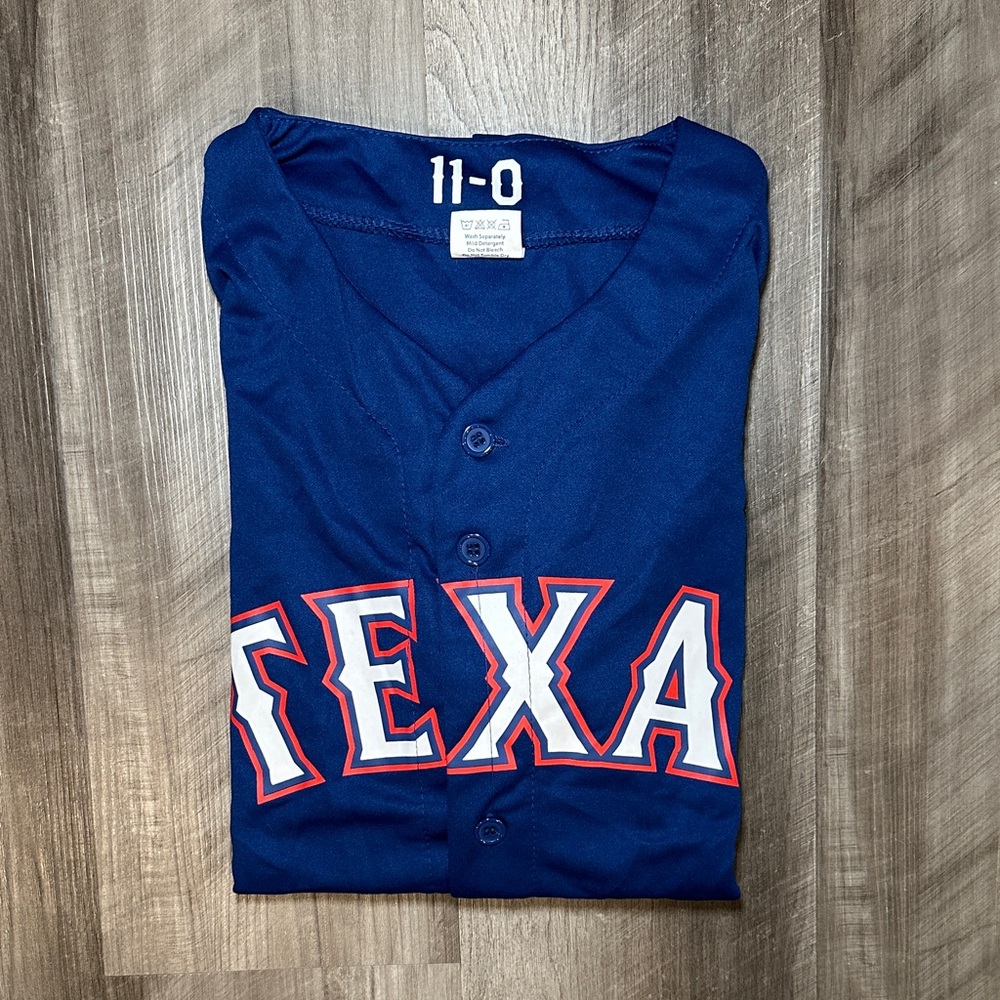 Texas Rangers Seagers World Series 2023 11-0 Stadium Giveaway Jersey - Medium